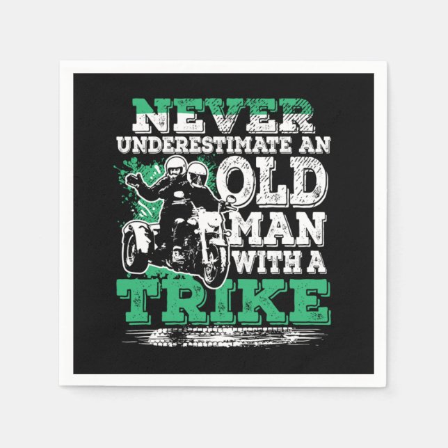 Guardanapo De Papel Nunca Subestime O Velho Com Uma Viagem (Frente)
