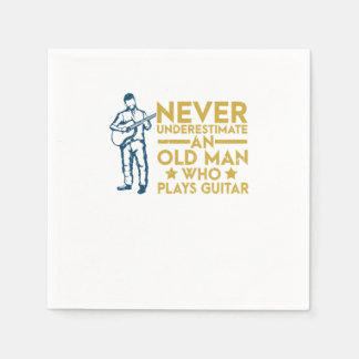 Guardanapo De Papel Nunca Subestime Um Velho Que Toca Violão