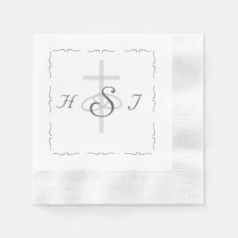 Guardanapo De Papel Nuptial Grace Catholic Wedding Paper Napkin
