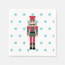 Nutcracker Balé Ilustração Snowflake Napkins