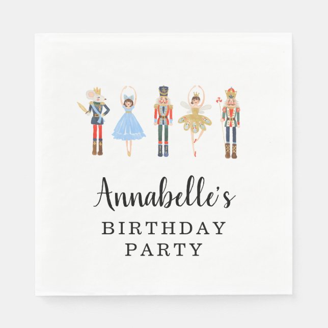 Guardanapo De Papel Nutcracker Napkins | Personalizável (Frente)