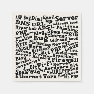 Guardanapo De Papel nuvem de palavras na Internet