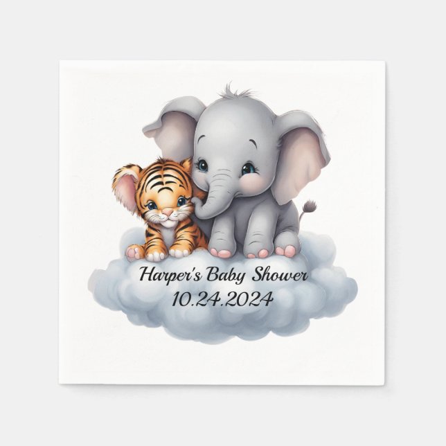 Guardanapo De Papel Nuvens de Cuddling (Frente)