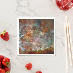Guardanapo De Papel Nuvens Escuras da Nebulosa de Carina Hubble Espaço