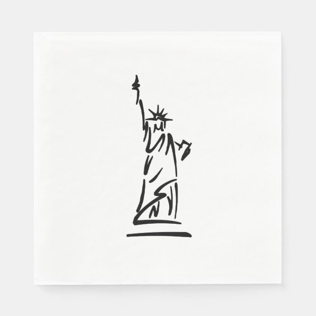 Guardanapo De Papel NY Estátua da Liberdade (Frente)