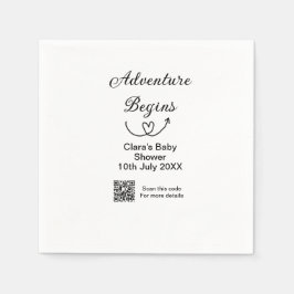 Guardanapo De Papel O Adventure inicia a verificação do chá de fraldas