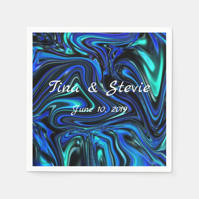 Guardanapo De Papel O Amor É Azul (Frente)