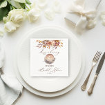Guardanapo De Papel O amor é fazer café cair chá de panela<br><div class="desc">O amor é fazer café outono chá de panela monograma personalizado guardanapos impressos modelo,  cappuccino café rosas castanhos outono flores chá de panela prato personalizado</div>