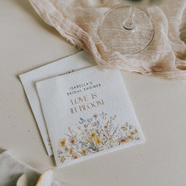 Guardanapo De Papel O Amor Está em Flor - Chás de Noiva com Flores Sil