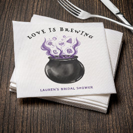Guardanapo De Papel O Amor Está Fermentando Cauldron Noivado de Hallow