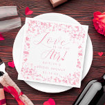 Guardanapo De Papel O Amor Está No Chá de panela Do Ar<br><div class="desc">Celebre em estilo com estes elegantes e tenentes guardanapos de chá de panela. Esta design é fácil de personalizar com sua redação de eventos especiais e seus convidados ficarão entusiasmados quando eles virem esses fraldos fabulosos. Itens correspondentes podem ser encontrados na coleção.</div>