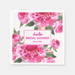 Guardanapo De Papel O amor está no Chá de panela do namorados floral