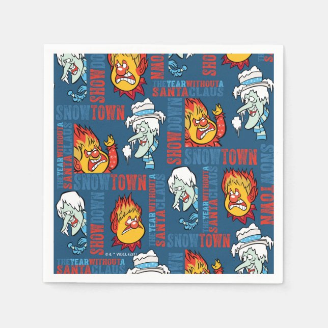 Guardanapo De Papel O ANO SEM A Neve SANTA CLAUS™ (Frente)
