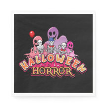 O Assustador do Halloween provoca o horror Napkins
