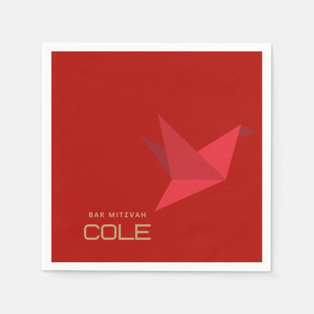 Guardanapo De Papel O Bar de Cole Mitzvah (Frente)