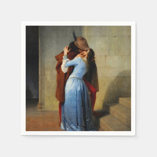 Guardanapo De Papel O Beijo Francesco Hayez (Frente)
