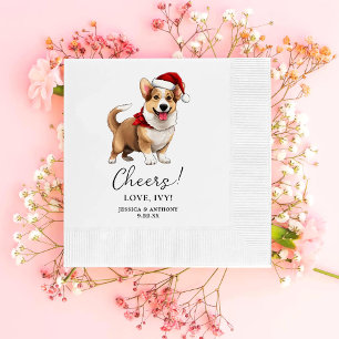 Guardanapo De Papel O Cachorro de Welsh Corgi Personalizado Cheque