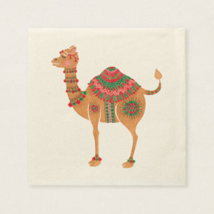 Guardanapo De Papel O Camelo Étnico