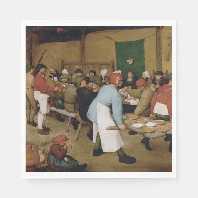Guardanapo De Papel O Casamento Camponês de Pieter Bruegel, o Velho (Frente)
