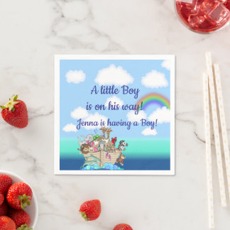 Guardanapo De Papel O Chá de fraldas de Arca de Noah