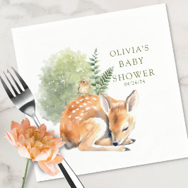 Guardanapo De Papel O Chá de fraldas Delight Deer Favor da Natureza