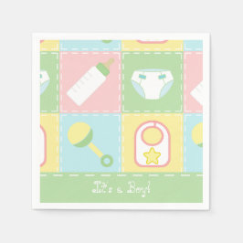 Guardanapo De Papel O Chá de fraldas Quilt Napkins