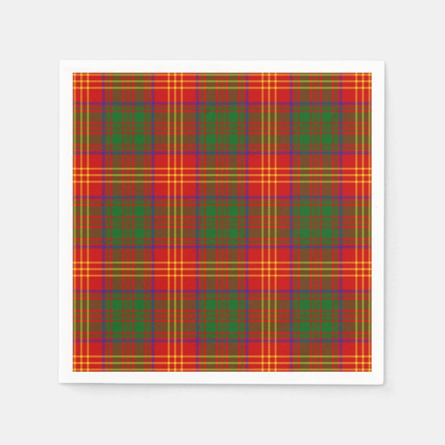 Guardanapo De Papel O clã queima o Tartan (Frente)