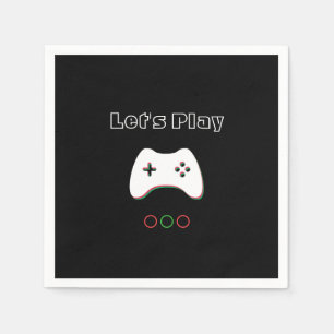 Guardanapo De Papel O controlador do jogo de vídeo, deixou-nos jogar,