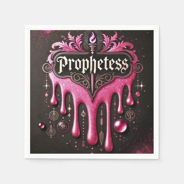 Guardanapo De Papel O Coquetel de Papel dos Profetas Nápoles: Fé, Fem (Frente)