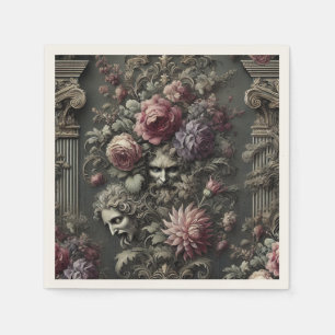 Guardanapo De Papel O Coro Tragédia - Design gótico vitoriano
