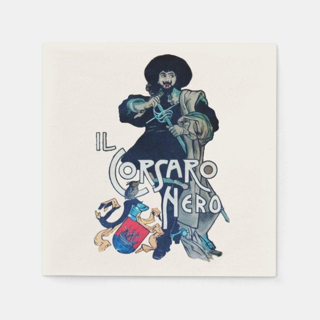 Guardanapo De Papel O CORSAIRO NEGRO branco (Frente)