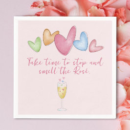Guardanapo De Papel O dia de Galentine Aquarela Corações de Papel Napk