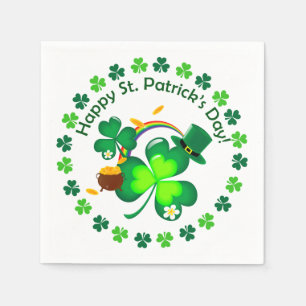 Guardanapo De Papel O dia de St Patrick feliz