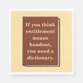 Guardanapo De Papel O direito não é um folheto