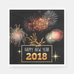 Guardanapo De Papel O feliz ano novo 2018