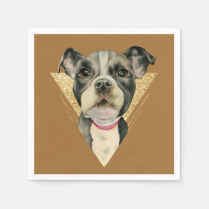 Guardanapo De Papel O "filhote de cachorro Eyes" a aguarela do cão do