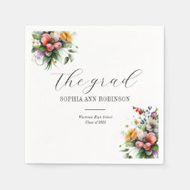 Guardanapo De Papel O Formando Elegante Primavera Floral