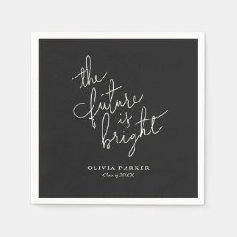 Guardanapo De Papel O futuro é a graduação brilhante Nápoles