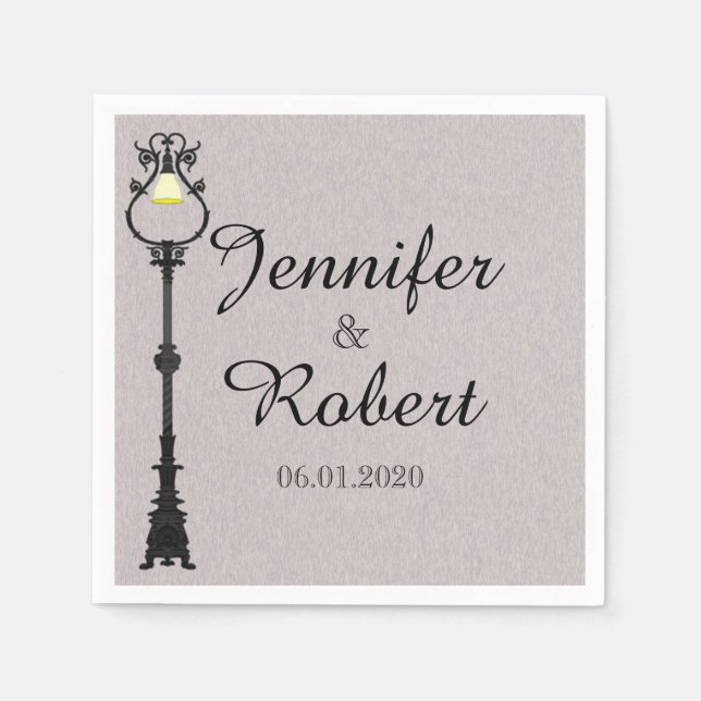 Guardanapo De Papel O Grande Casamento Fácil Napkin (Frente)