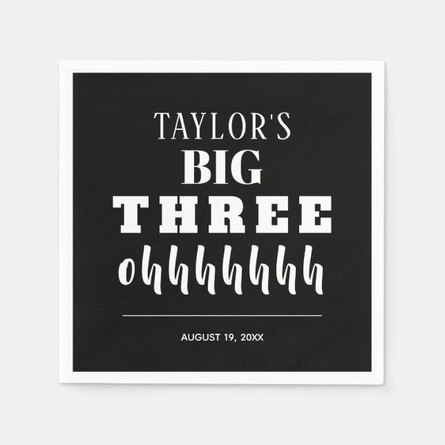 Guardanapo De Papel O grande partido aniversário de 30 anos (Frente)