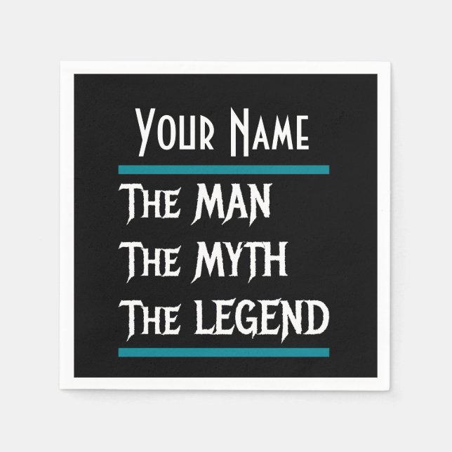 Guardanapo De Papel O Homem Que O Mito Personaliza A Legenda (Frente)