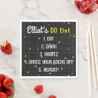 Guardanapo De Papel O jogo do Bar Mitzvah do BM Bat