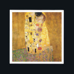Guardanapo De Papel O Kiss Gustav Klimt<br><div class="desc">Imperial obra-prima do pintor austríaco Gustav Klimt: A pintura de Beijo</div>