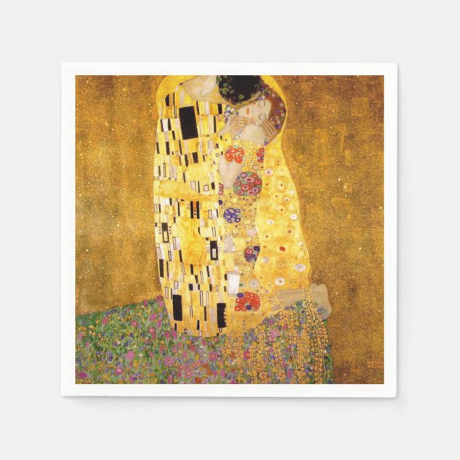 Guardanapo De Papel O Kiss Gustav Klimt (Frente)