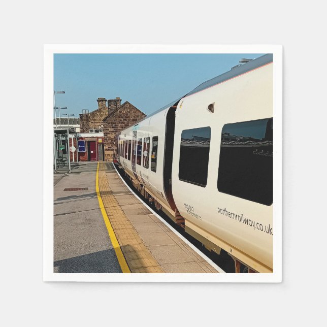 Guardanapo De Papel O lado de um comboio (Frente)