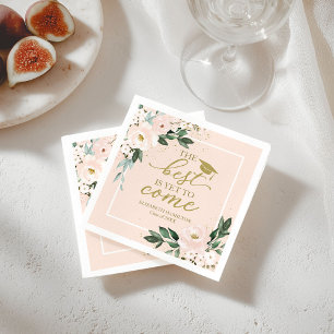 Guardanapo De Papel O Melhor Ainda Está Por Vir Blush Floral Festa de