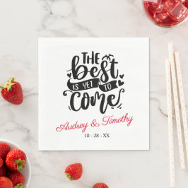 Guardanapo De Papel O Melhor Ainda Está Por Vir Casamento Personalizad