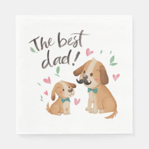Guardanapo De Papel O melhor cão do Pai