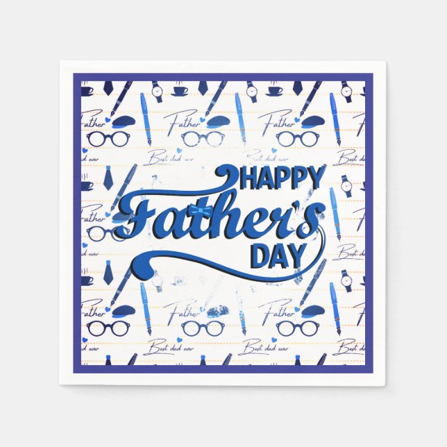 Guardanapo De Papel O melhor Pai de sempre, Dia de os pais feliz (Frente)