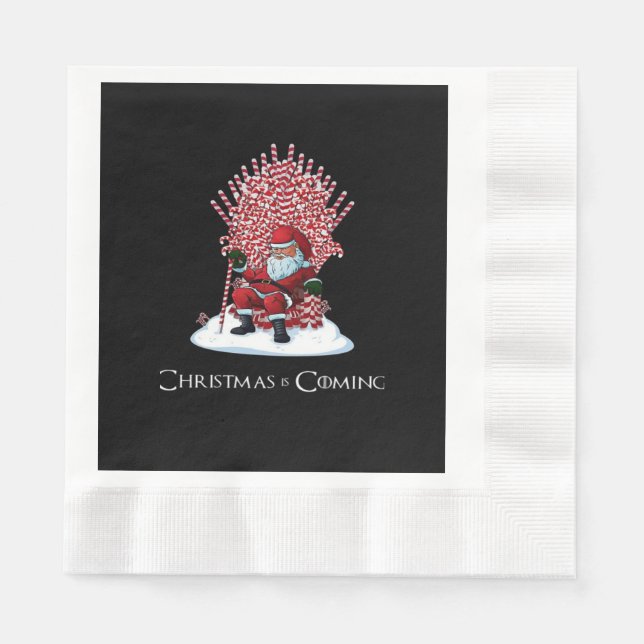 Guardanapo De Papel O Natal está a chegar (Frente)